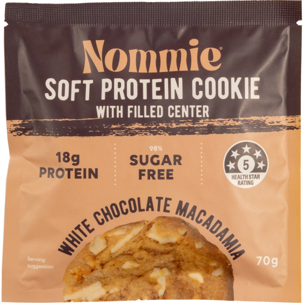 White Choc Macadamia Protein Cookie 70g /10