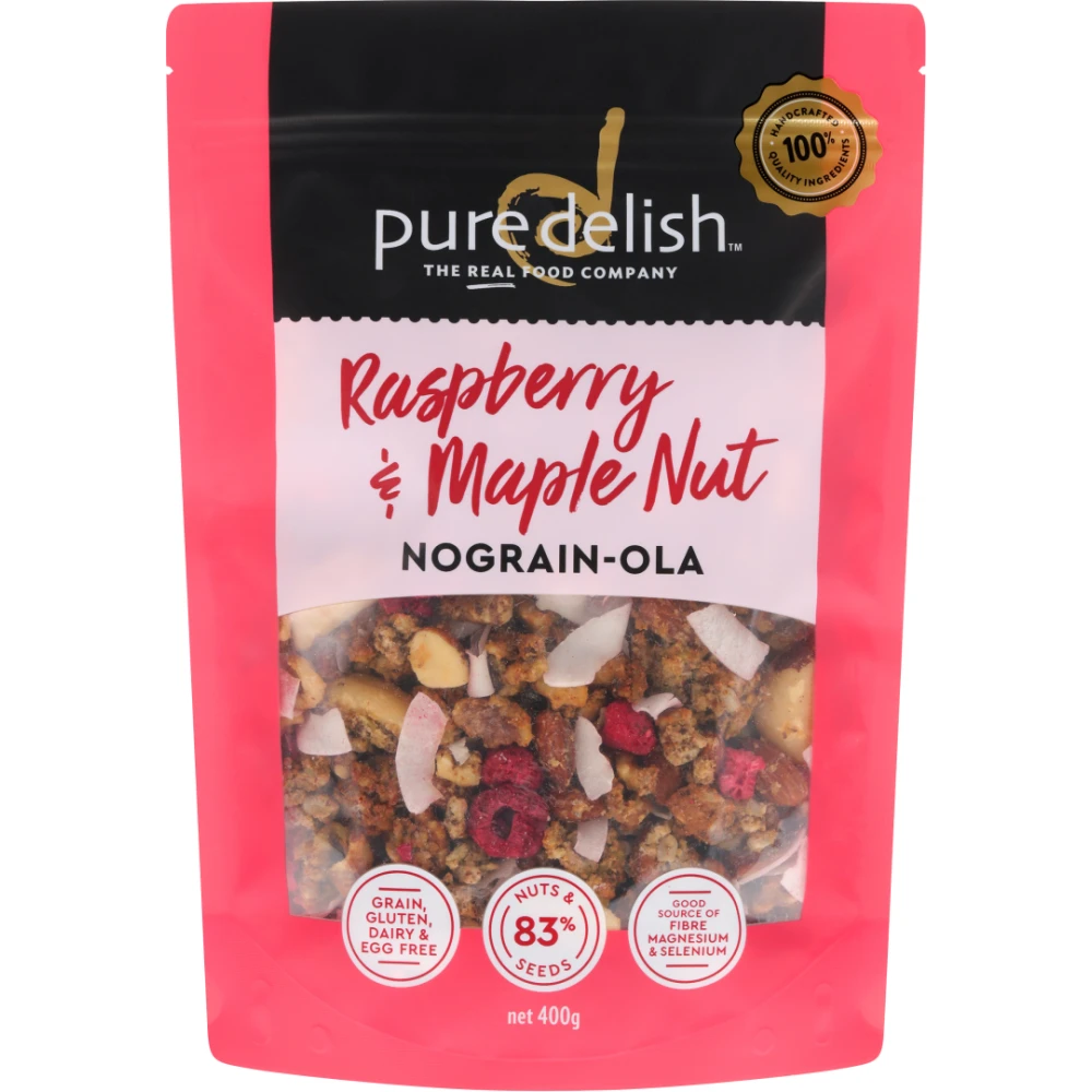Raspberry Maple Nut Nograin-ola 400g /12