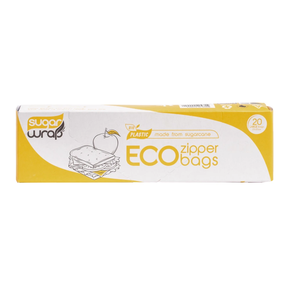 Large Eco Zipper Bags 20 bags /12