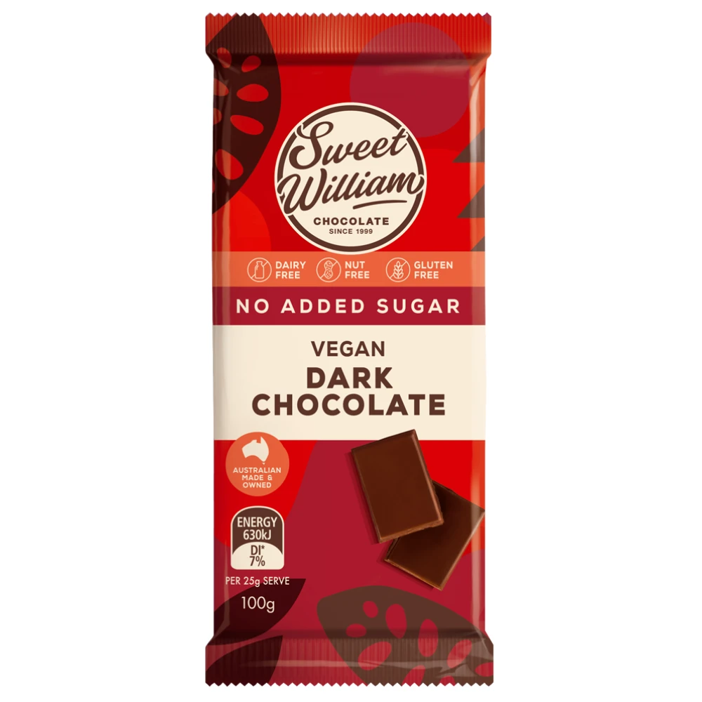 No Added Sugar Dark Chocolate 100g /12