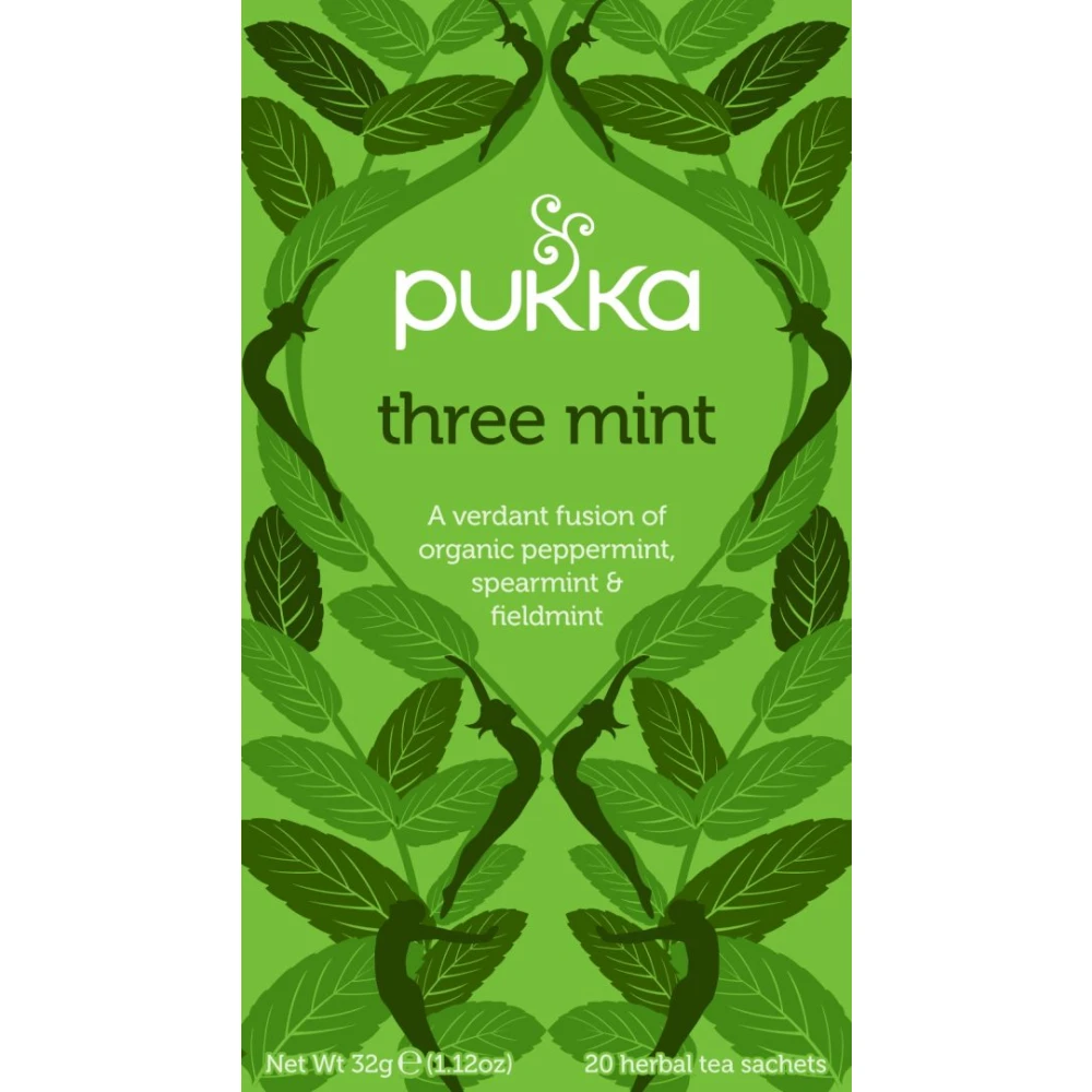 Three Mint 20xTeabags 20 bags p/u /4