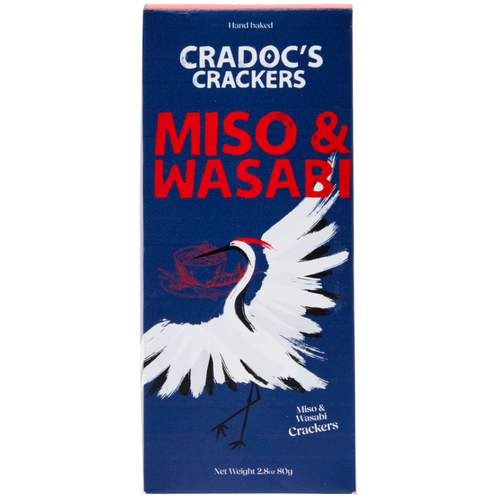 Cradoc's Crackers Miso & Wasabi Seasoning 80g/6