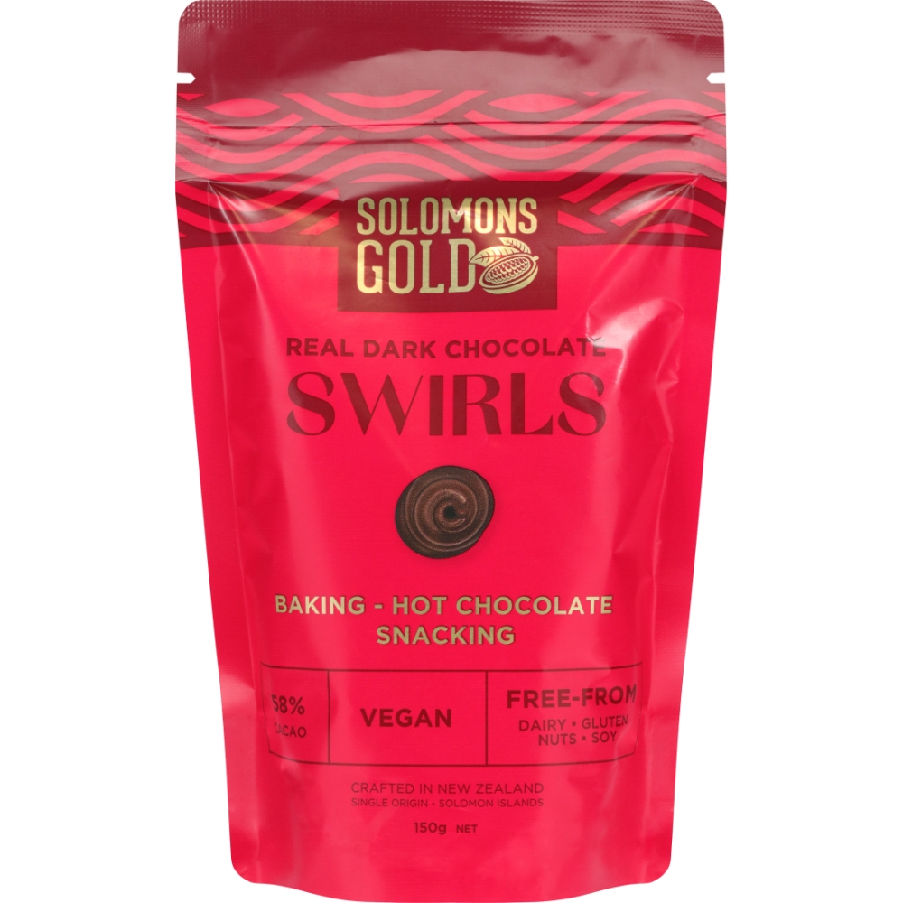 Solomons DarkChocSwirls 150g/8