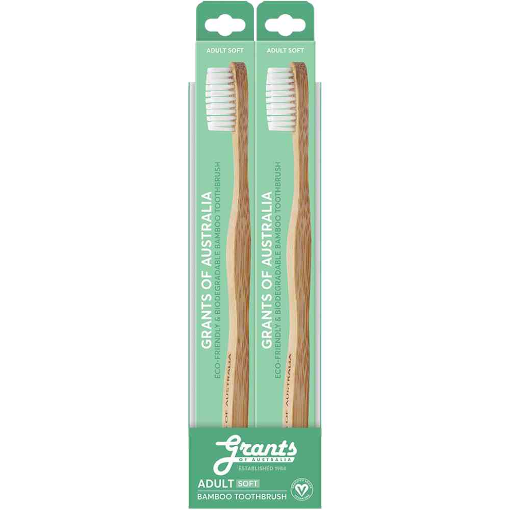 Adult Soft Bamboo Toothbrush 1 brush /12