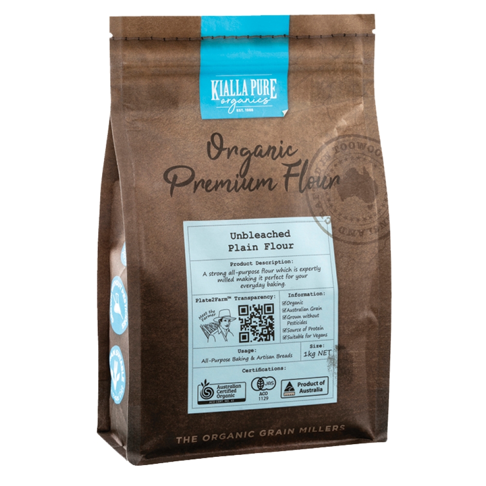 KF ORG Plain Flour 1kg/8