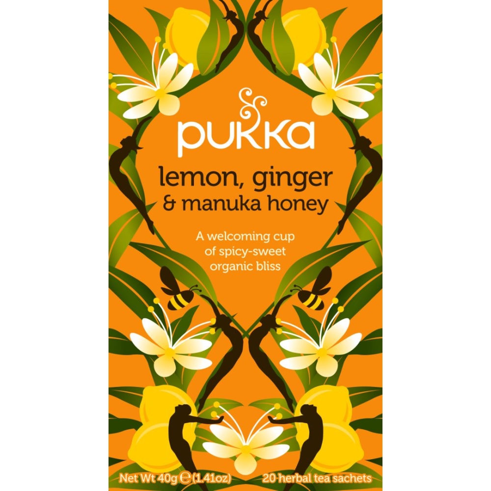 Lemon Ginger Manuka Honey 20xTeabags 20 bags p/u /4