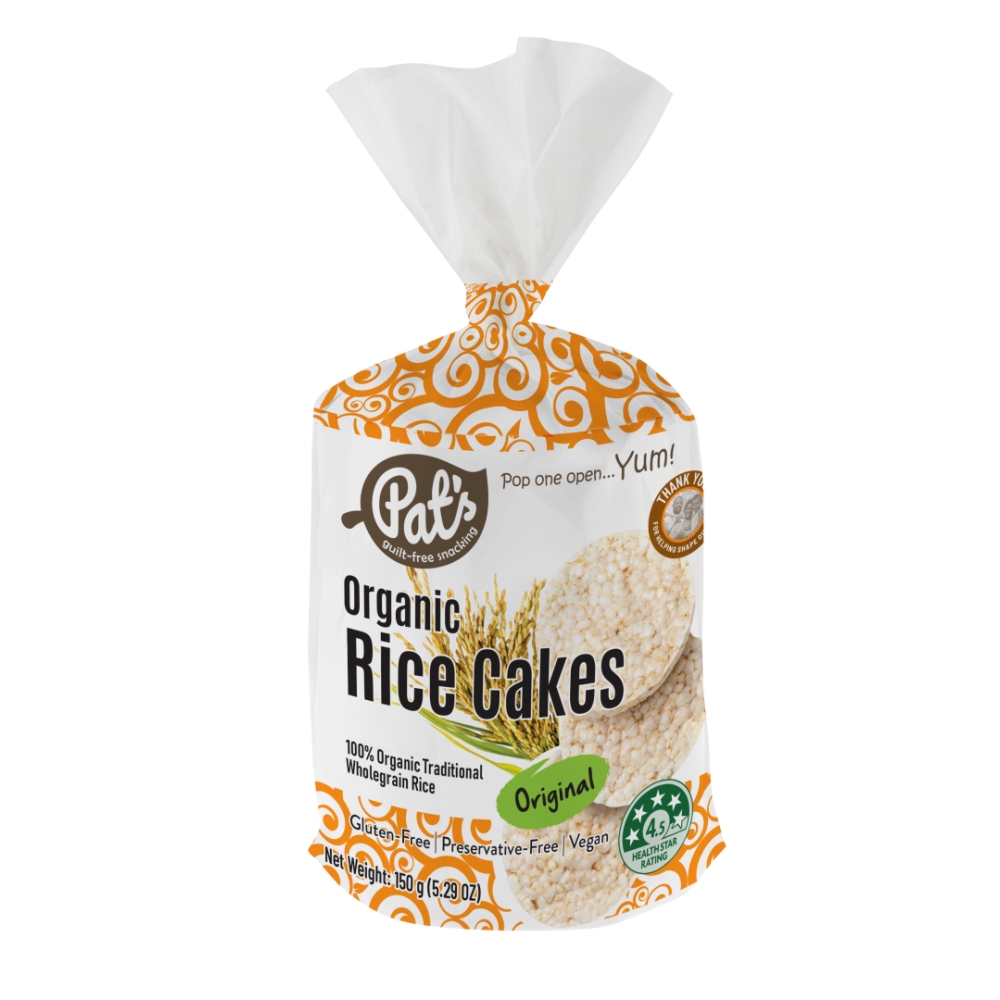 PO Organic Rice Cakes 150g/12