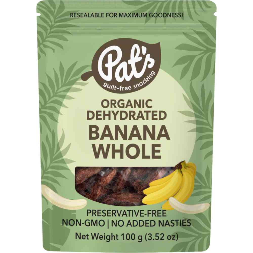 Dehydrated Whole Bananas 100g/12