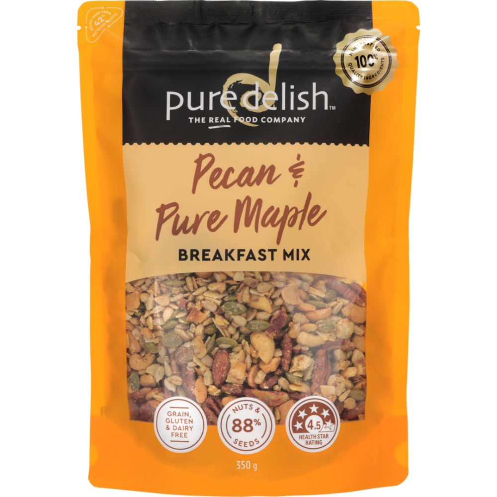 Pecan Pure Maple Breakfast Mix 350g /12