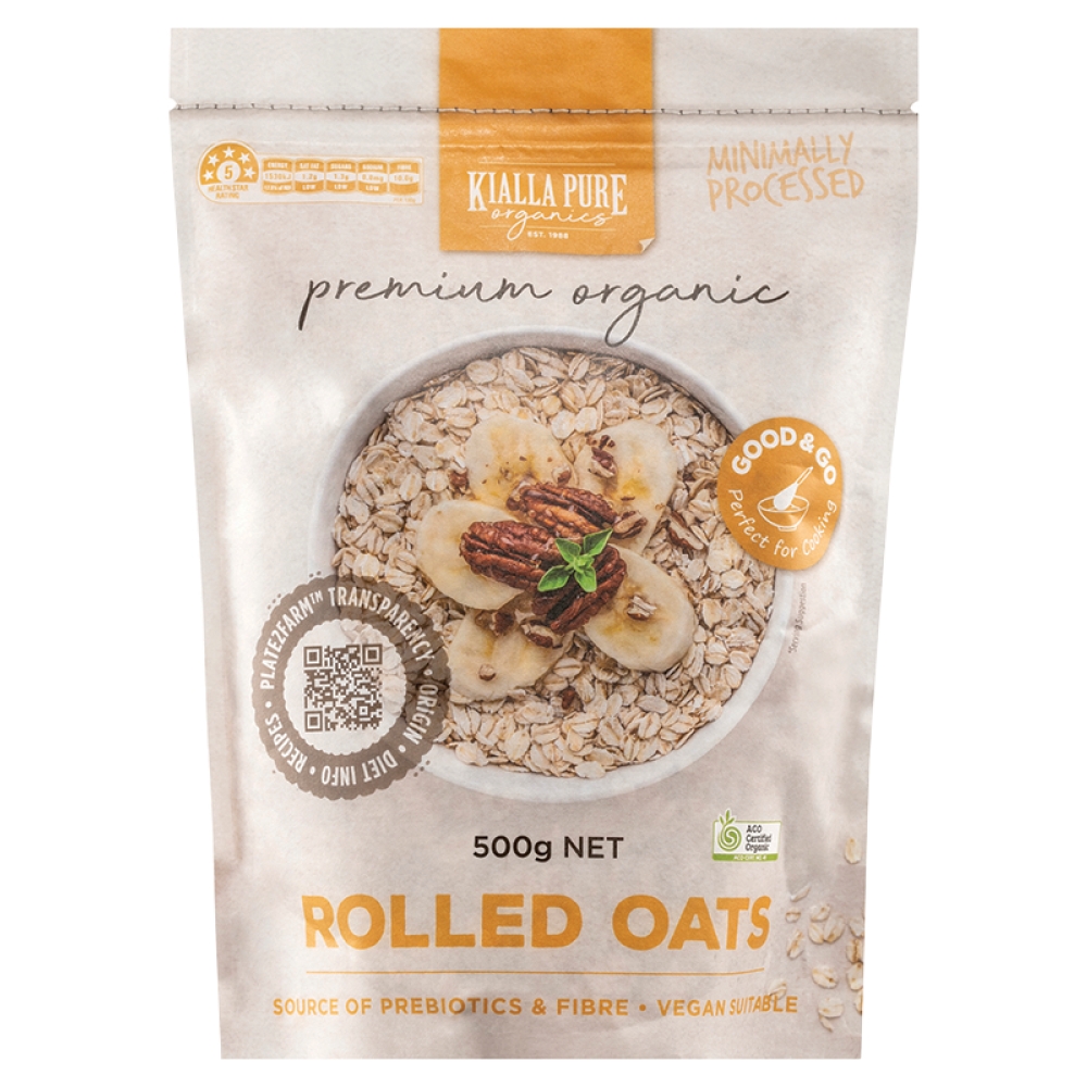 KF ORG Rolled Oats 500g/8