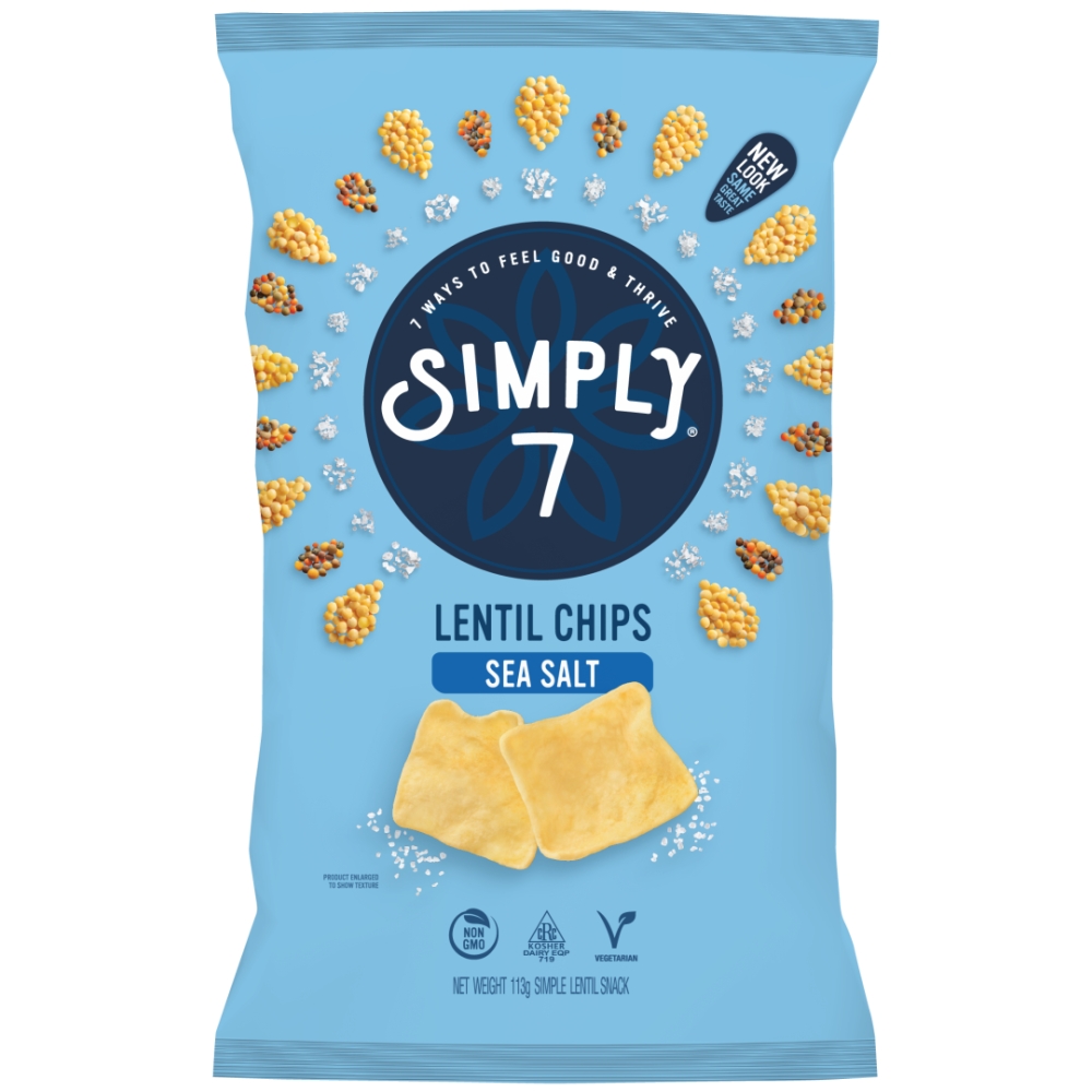 SS SEASALT Lentil Chips113g/12