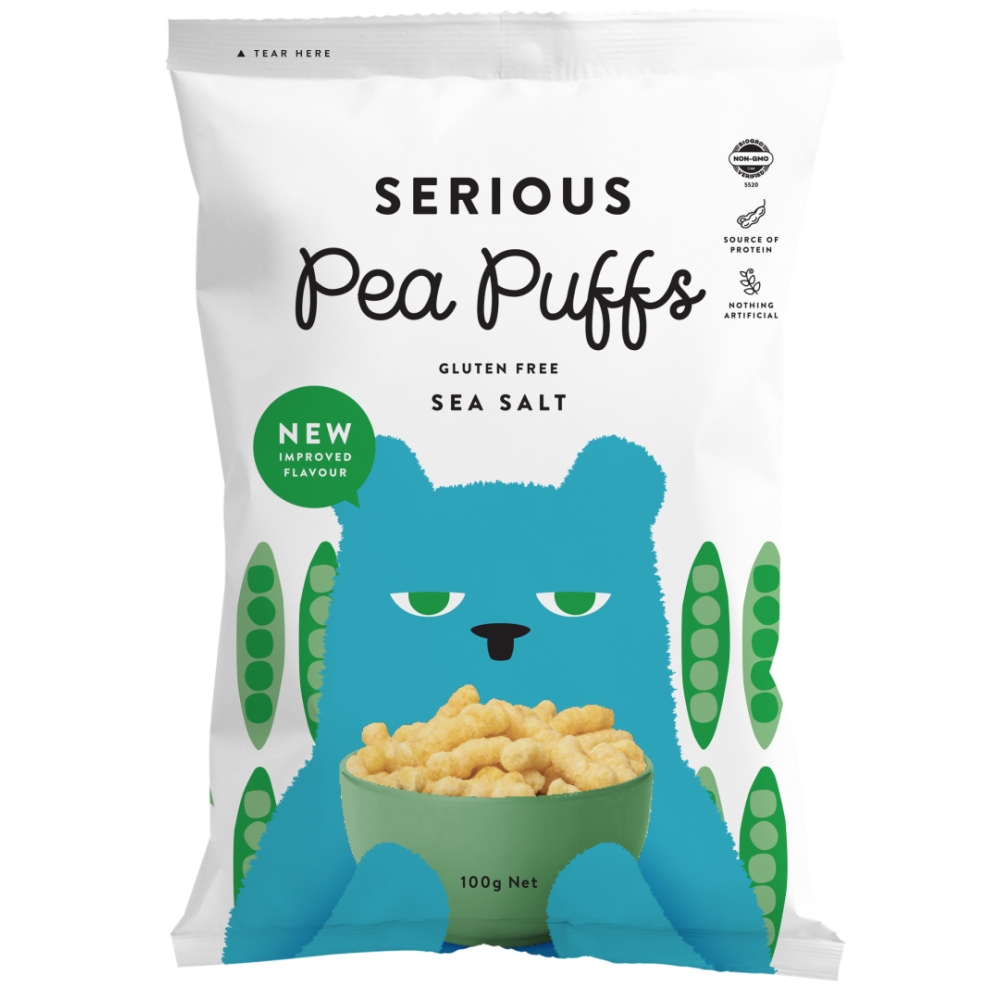 NON-GMO Puffs Sea Salt 100g/12