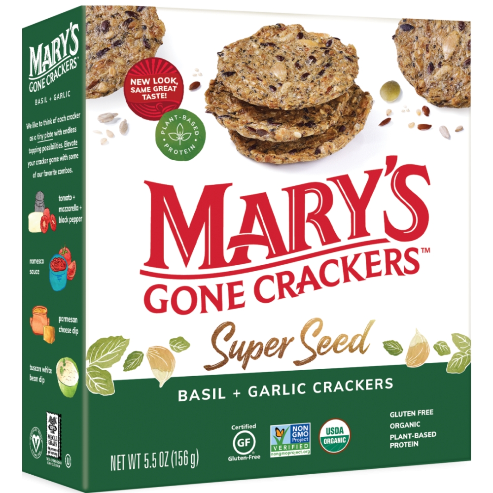 Super Seed Basil Garlic Crackers 156g /6