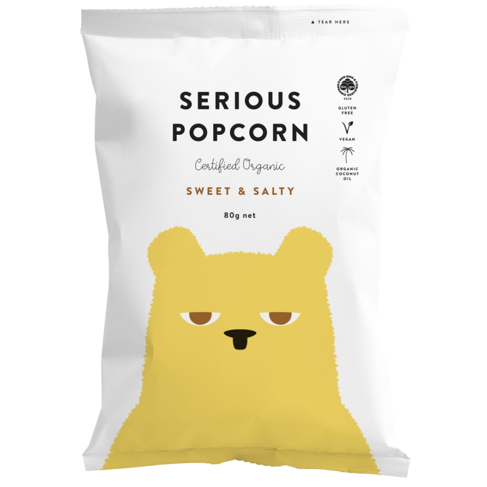 Sweet & Salty Organic Popcorn 80g /12